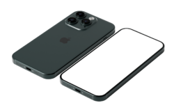 mock-up iphone 15 Pro Max green